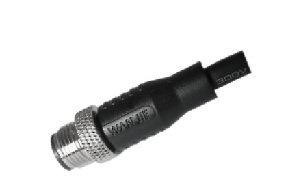 M12 পুরুষ স্ট্রেইট আনশিল্ড A-কোডিং 12PIN PUR কেবল 1.0M M12X1.0