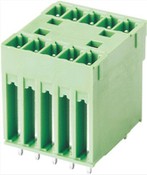 ডাবল সারি পুরুষ উল্লম্ব টার্মিনাল সংযোগকারী 3.5 মিমি