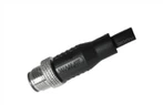 M12 পুরুষ স্ট্রেইট আনশিল্ড A-কোডিং 12PIN PVC কেবল 1.0M M12X1.0