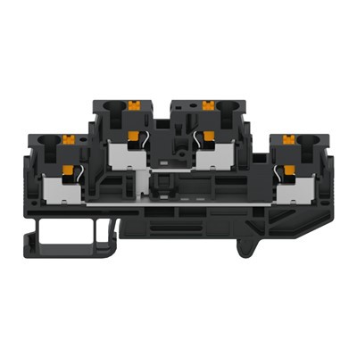 দিন রেল টার্মিনাল ব্লক সংযোগকারীর মাধ্যমে ফিড 4.0 Mm2